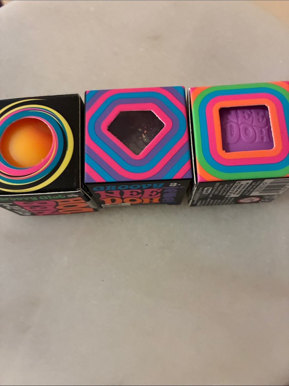 Neon Dough Kids Toy - Purple & Orange